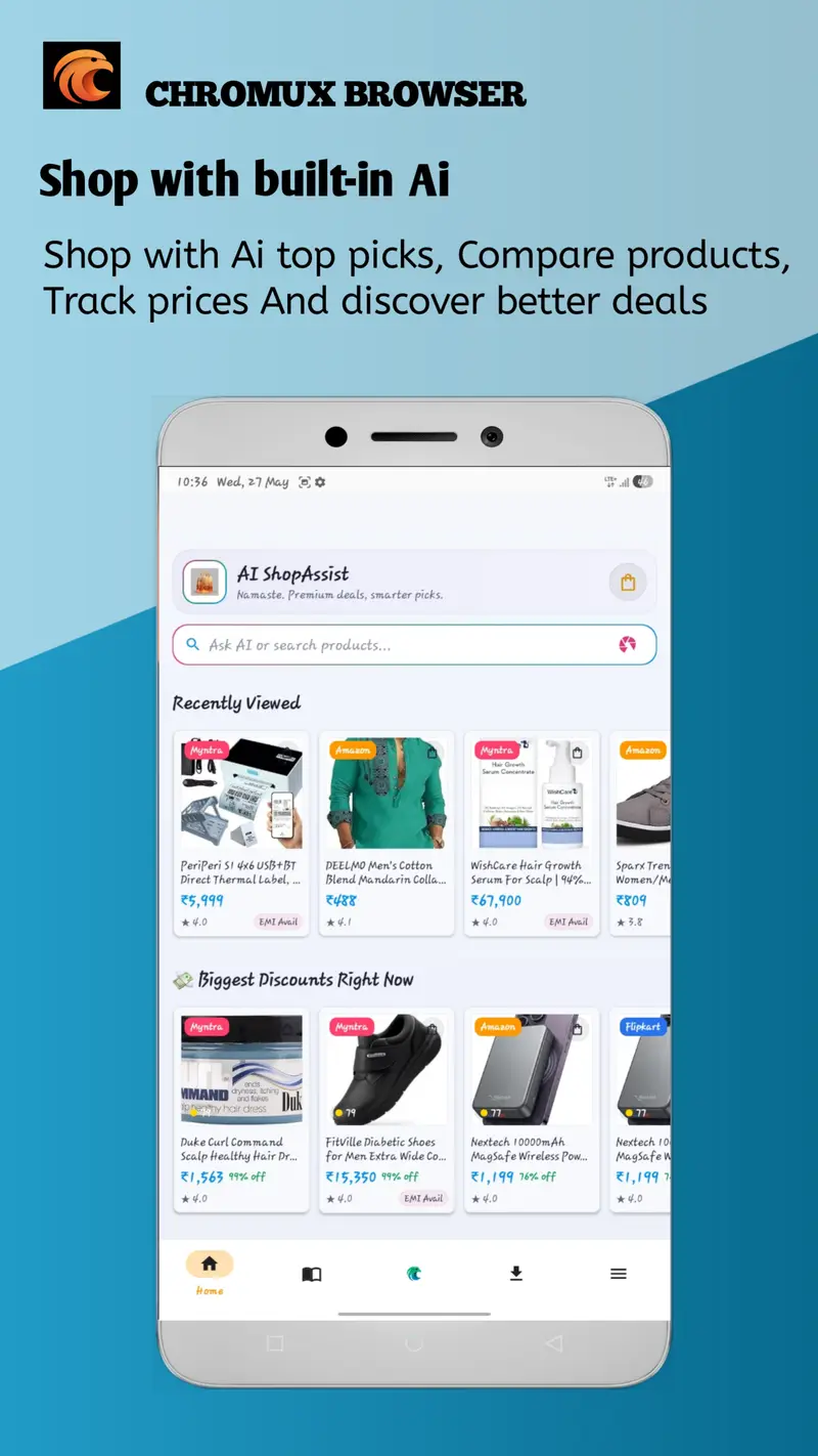 Chromux AI Smart Store with product deals