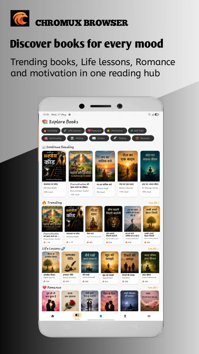 Chromux Books Hub