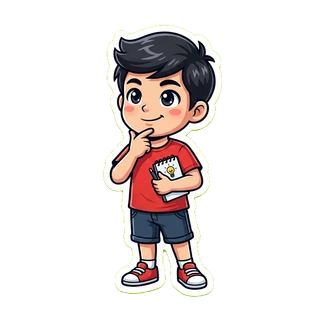 Chromux mascot thinking