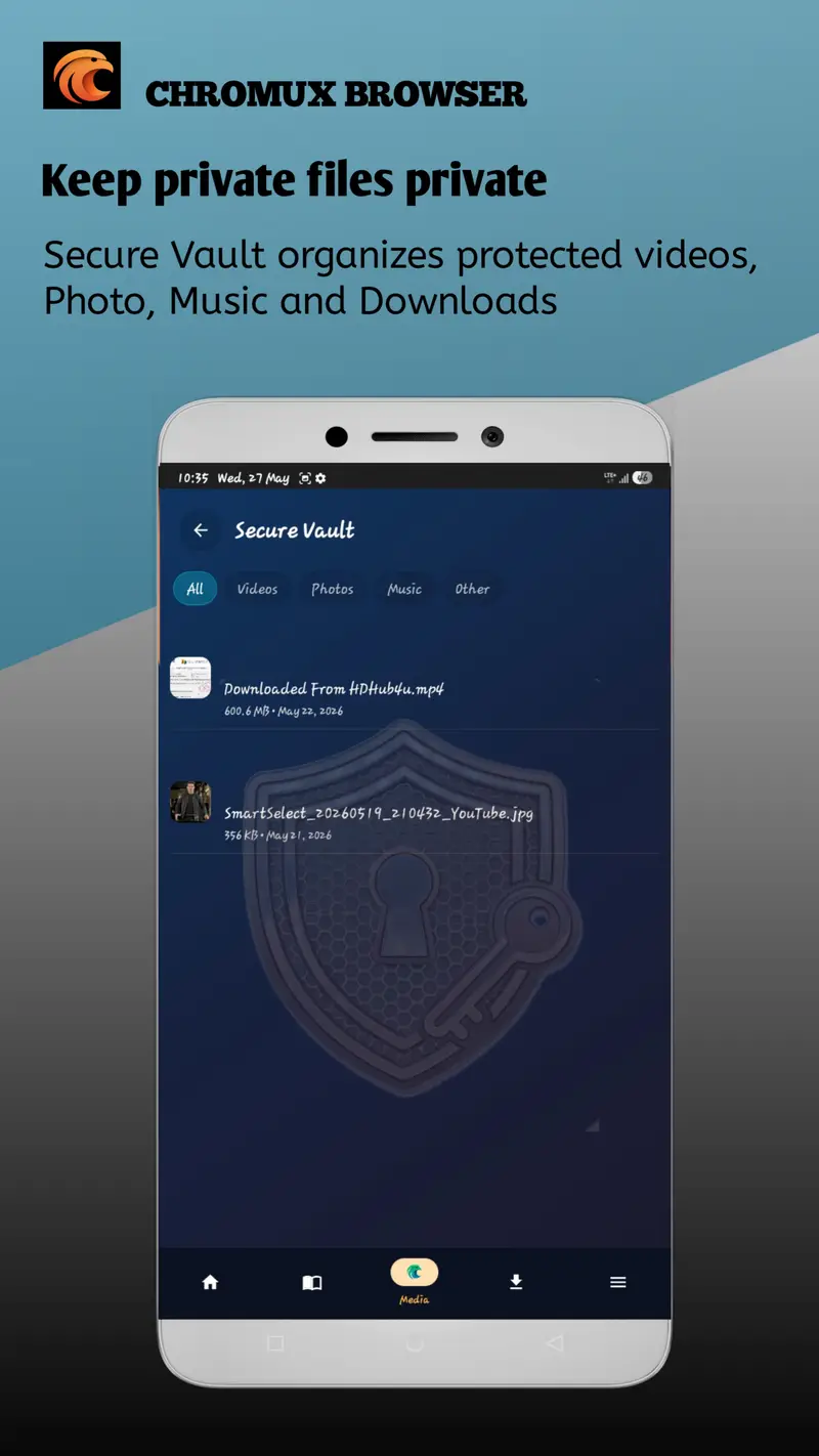 Chromux private vault